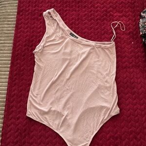 Express Blush Ribbed Top